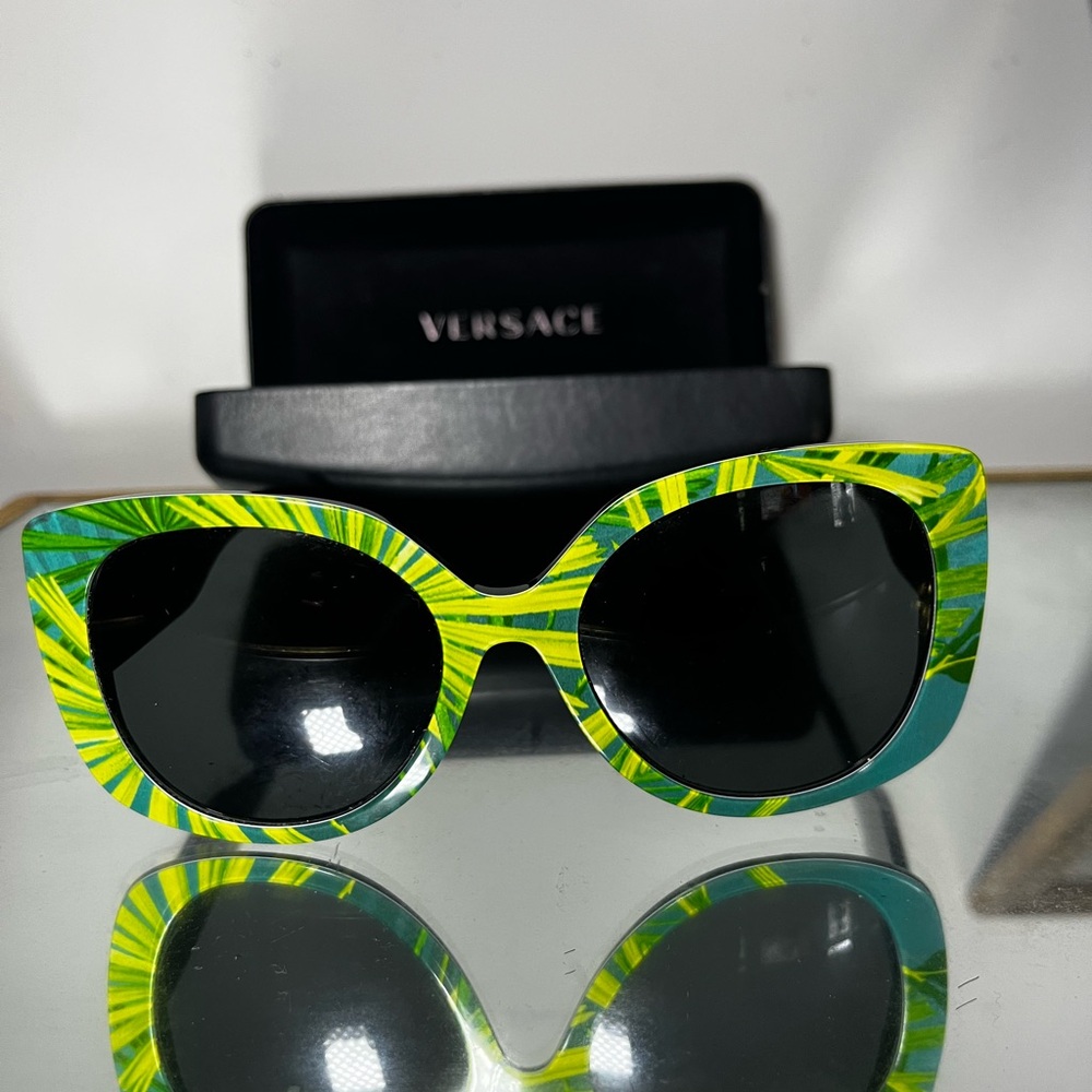 Versace Medusa 56mm Palm Tree Design Sunglasses